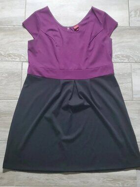 Merona Cap Sleeve Color Block Dress Size 1x